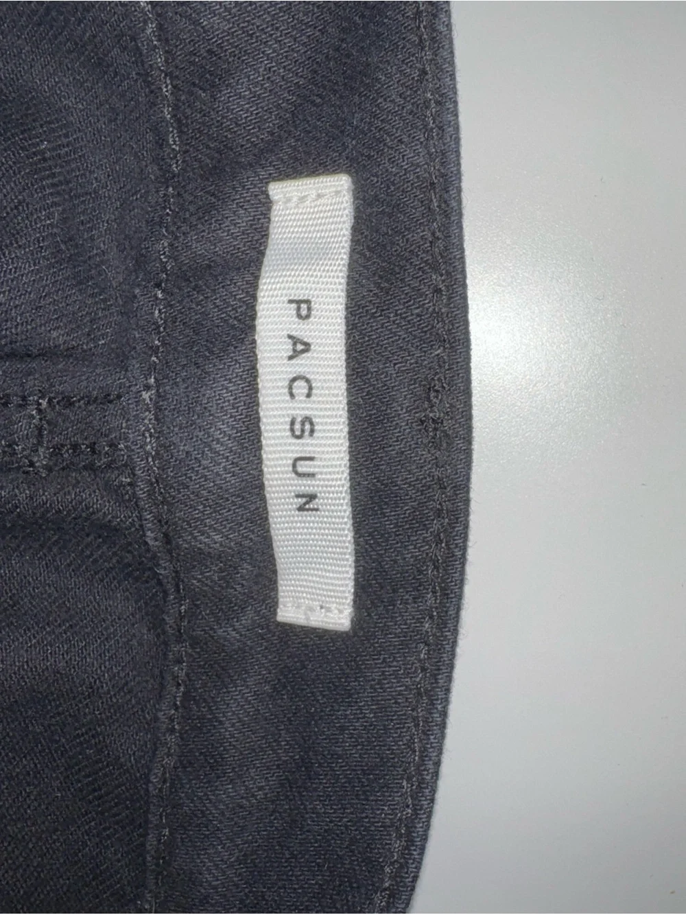 PacSun Black Denim Cutoff Shorts Baggy Jean